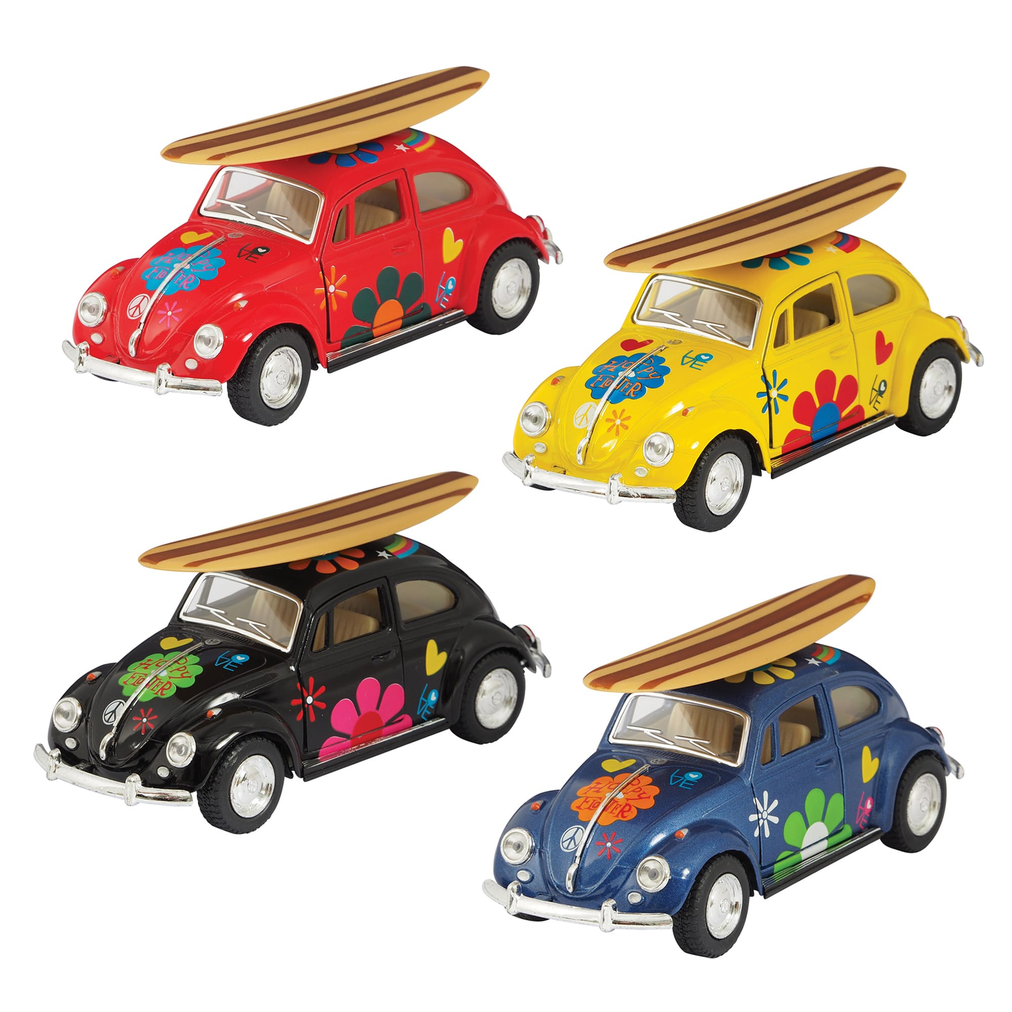 189c3ee5-a4e9-5fc2-bde5-38331f4455b2.jpg Diecast 1967 Beetle with Surfboard - Image 1