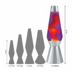 27″ LAVA Lamp Grande – Yellow/Purple/Silver - Image 2