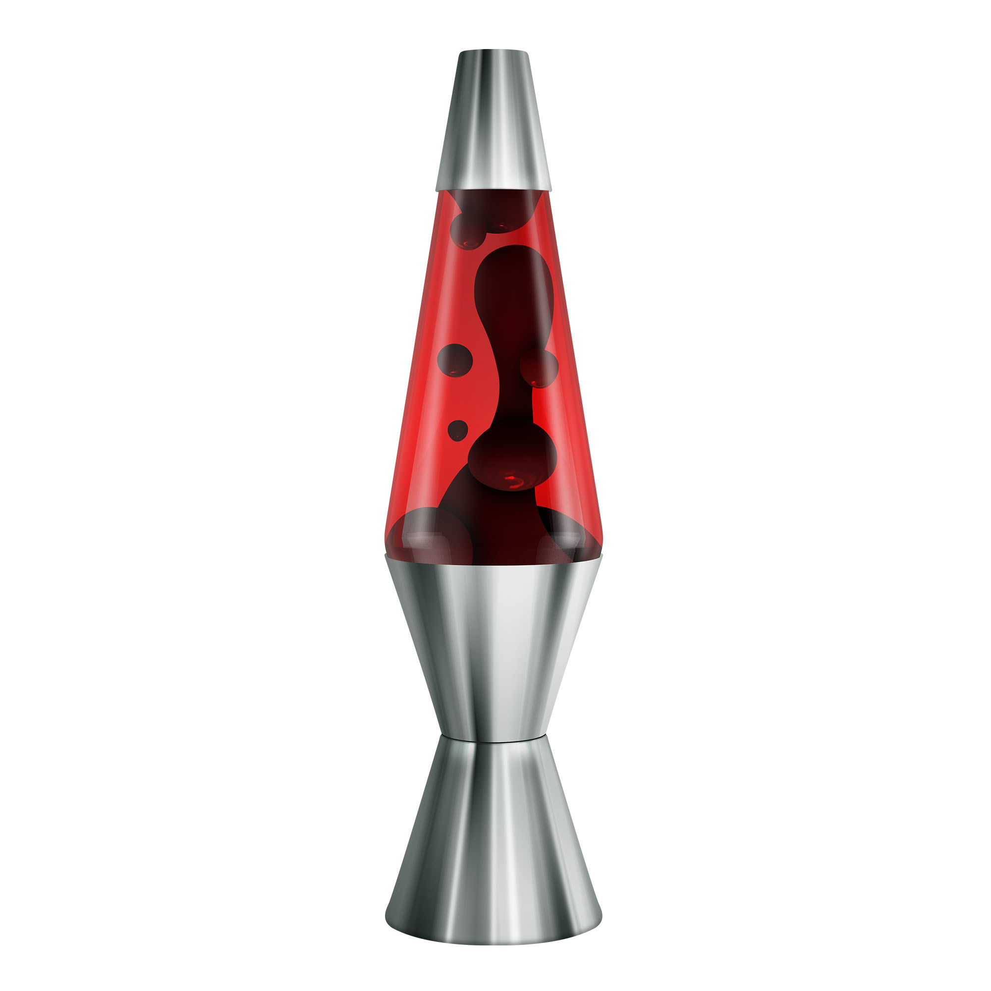 80717f70-71c7-502b-8a8b-3bf9aa76998d.jpg 14.5″ Lava Lamp Chrome Plated Crimson - Image 1
