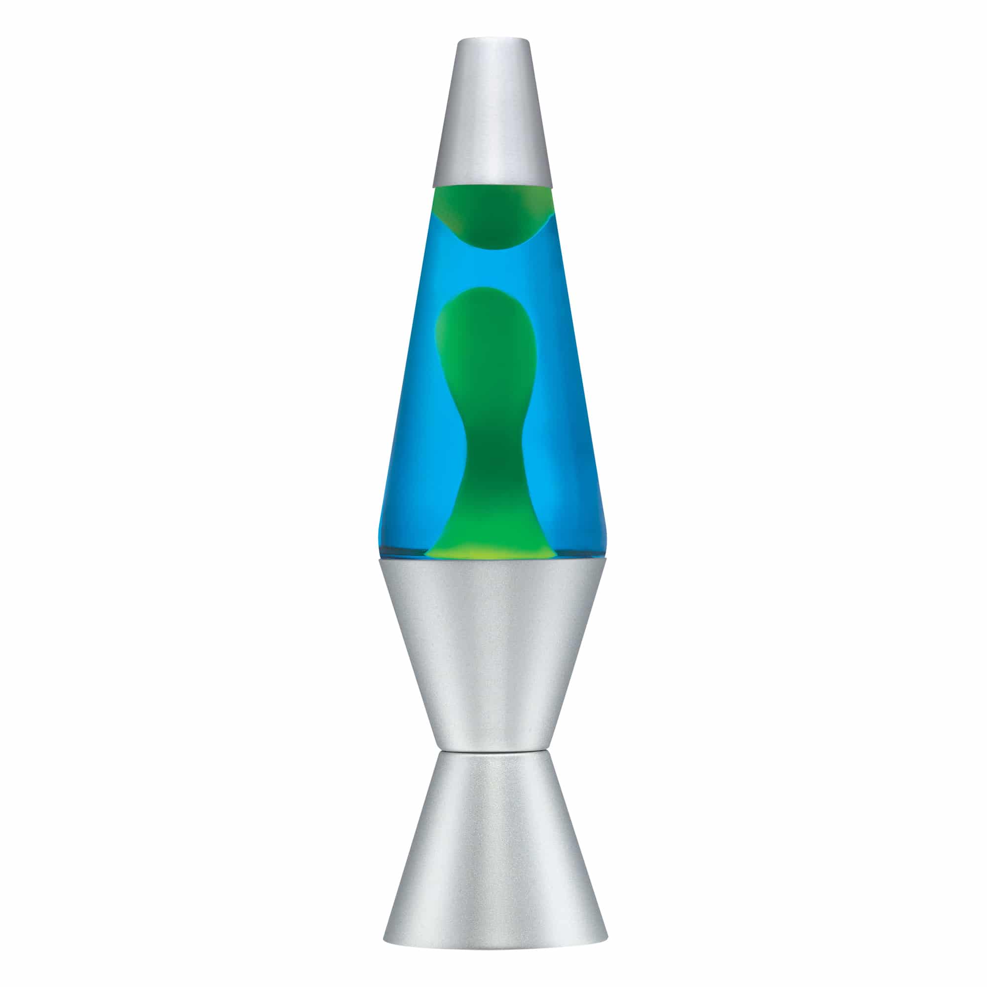 8ca3dbce-10d7-5506-aa99-2d2c60853da2.jpg 14.5” LAVA Lamp – Yellow/Blue/Silver - Image 1