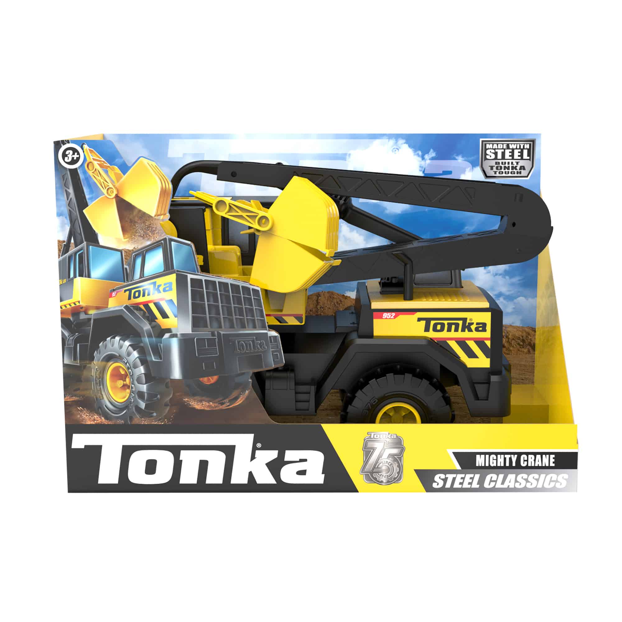 9351941a-bb60-5b68-8f60-dc36515f9320.jpg Tonka Steel Classics Mighty Crane - Image 1