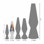 14.5” LAVA Lamp – Orange/Blue/Silver - Image 5
