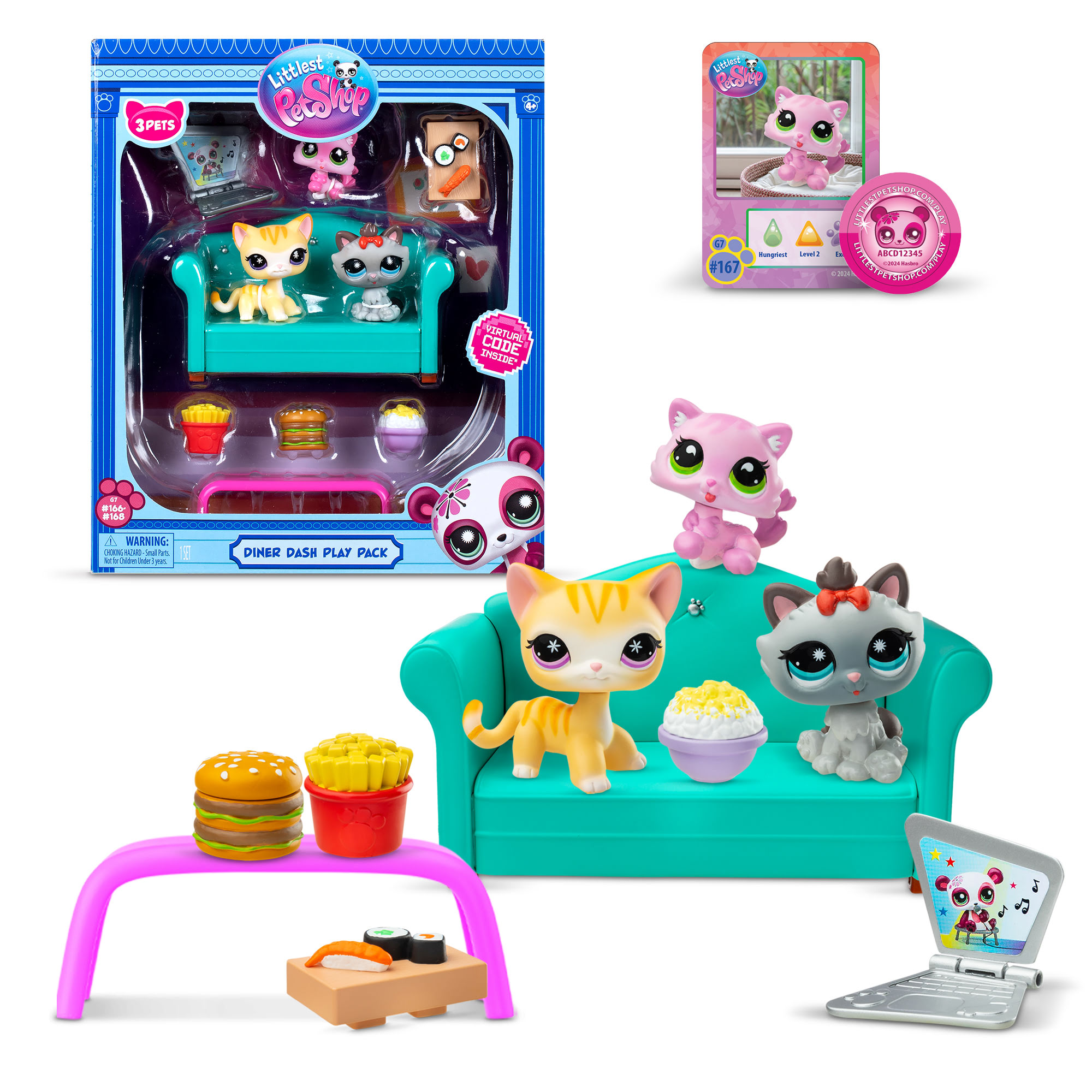 cc968ddf-bf24-5088-b12e-edf465a9e269.jpg Littlest Pet Shop Diner Dash Play Pack - Image 1
