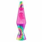 14.5″ LAVA Lamp  – Tie Dye Pink Spiral