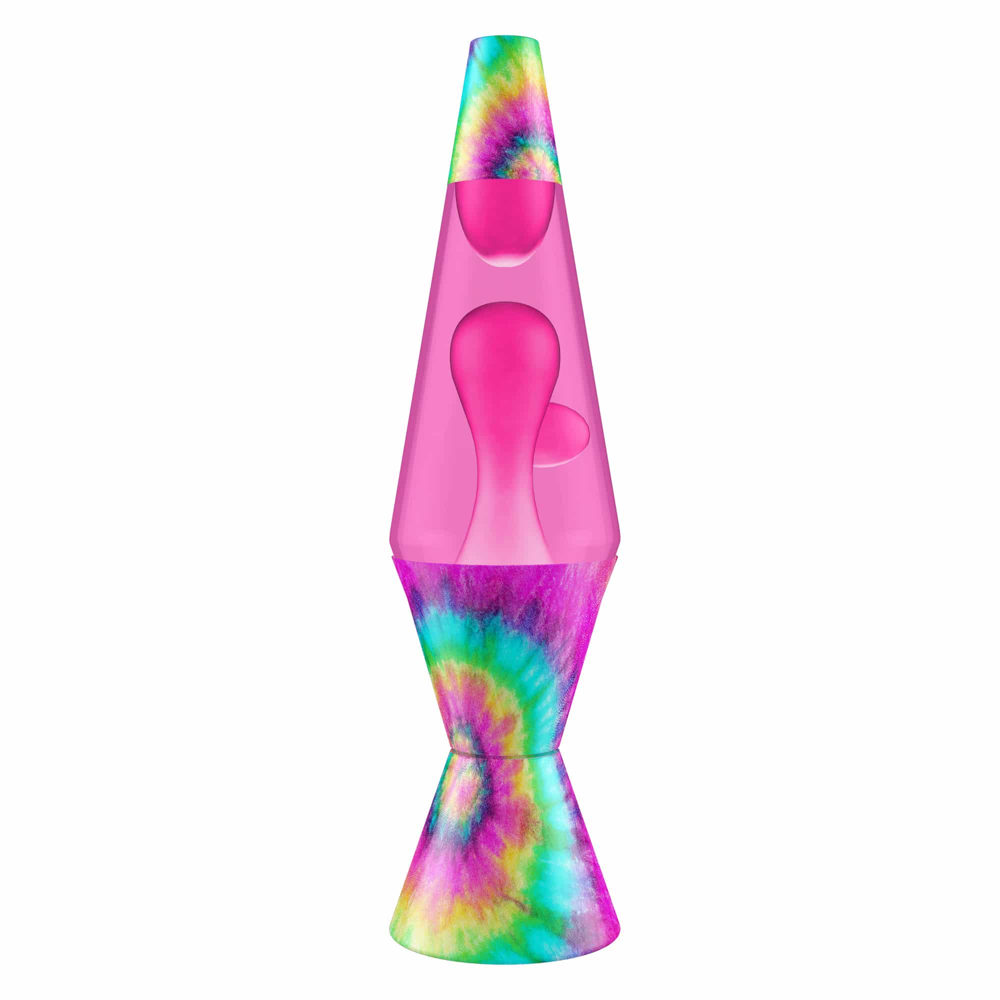 cd192e62-c1fb-599d-add9-0c08e996ca0e.jpg 14.5″ LAVA Lamp – Tie Dye Pink Spiral - Image 1